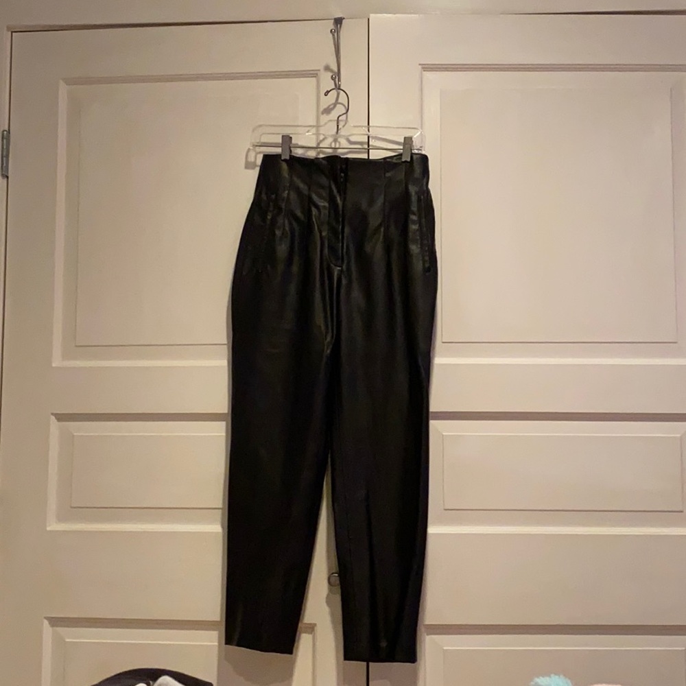 Zara leather pants